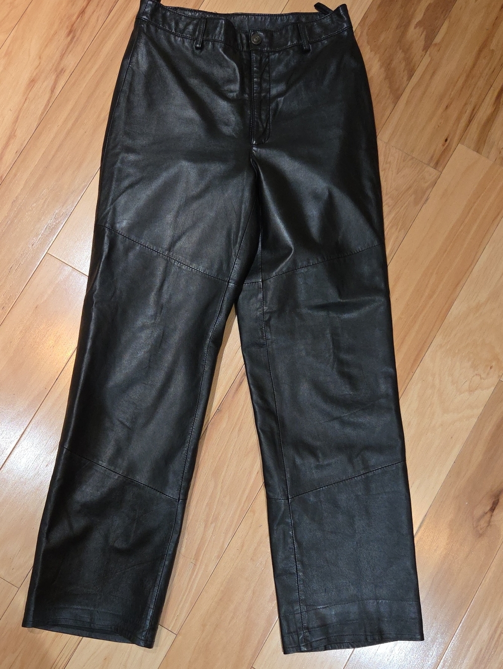 Leather Limited Black Leather Womens Boot Cut Soft Bike Outfits Pants Size 6